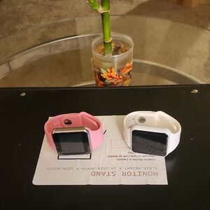 B. Smart Wearables Pink White Smartwatches